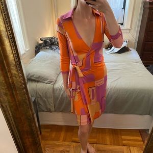 Vintage Silk Wrap Dress